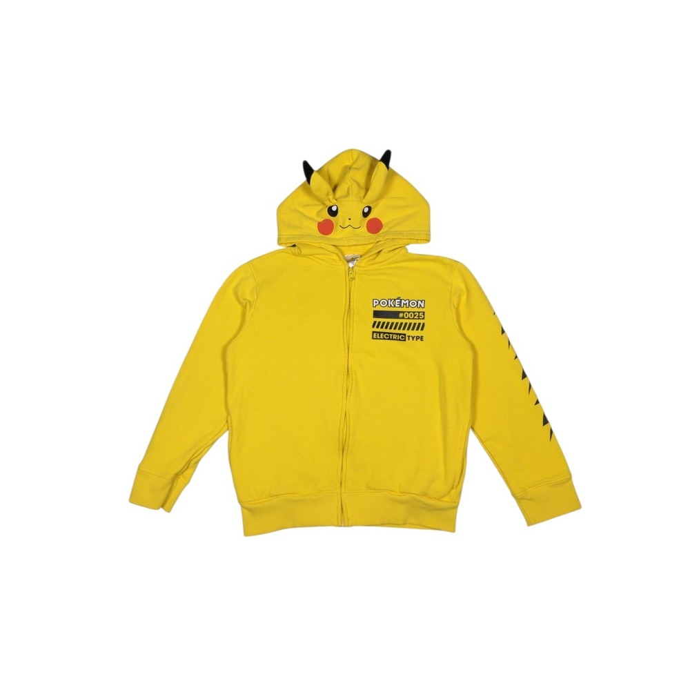 Pokemon Zip Up Sweater Pikachu Size L (10/12)